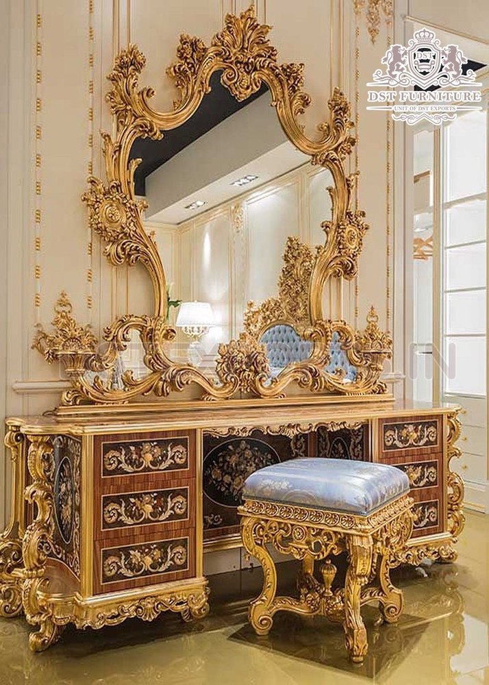 royal dresser with mirror.

