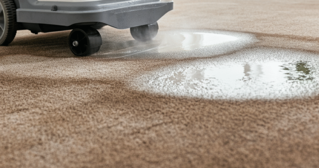 dry soaked carpet