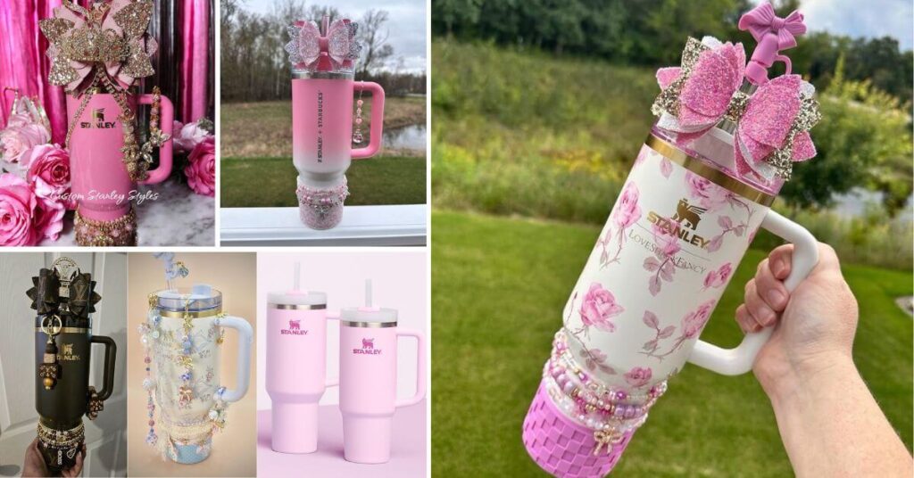 pink water bottle