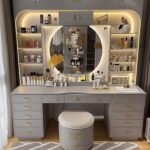 dresser with mirror