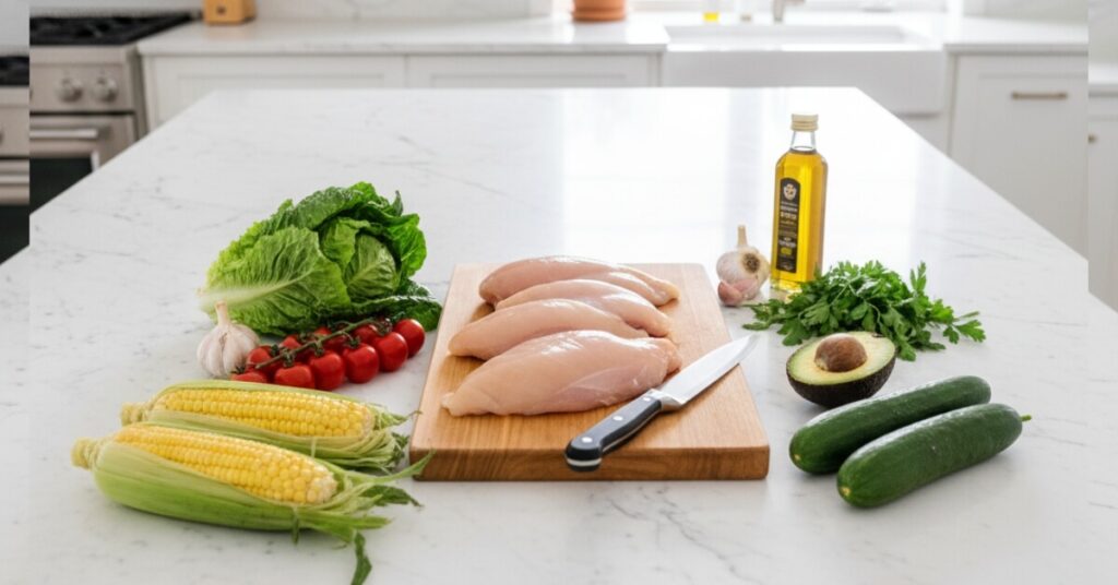 Avocado Chicken Salad Protein Bowl Recipe