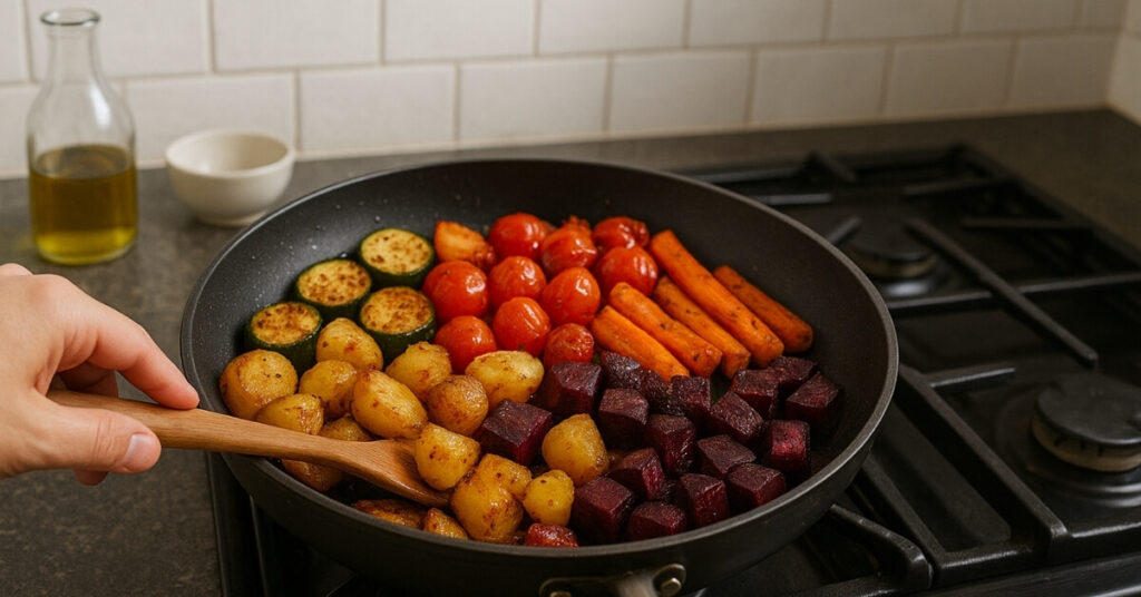 How to Make a Roasted Veggie and Hummus Bowl (Step-by-Step)